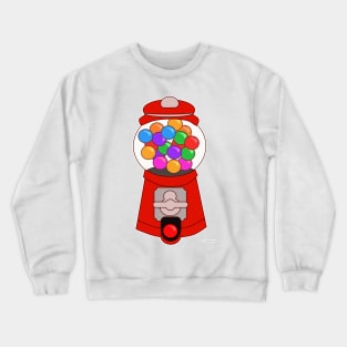 Fun Gumball Machine Cartoon Art Crewneck Sweatshirt